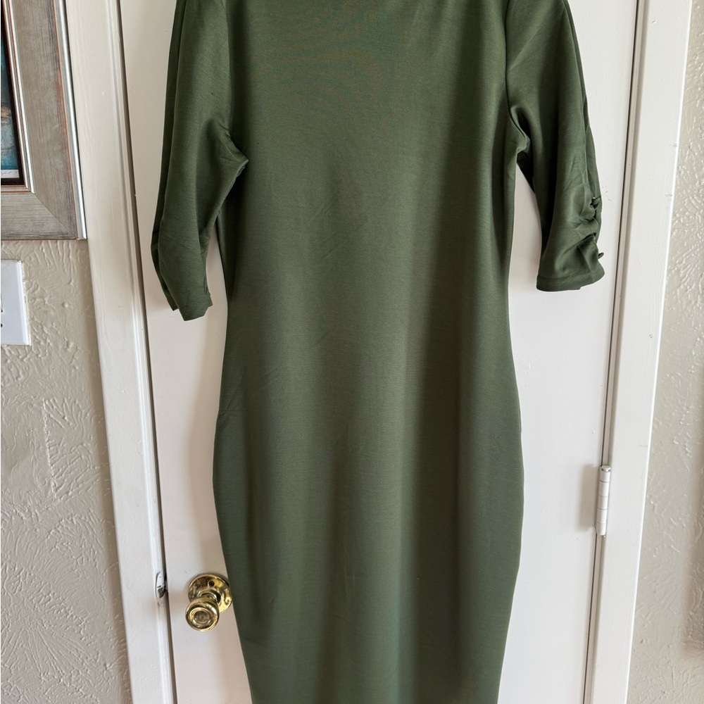 Unique Vintage Green Wiggle Dress